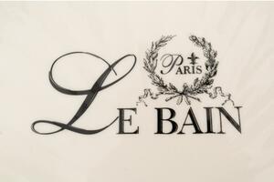 Porta saponetta svuota tasche in porcellana bianca decorata "Le Bain Paris" L20xPR19xH3,8 cm