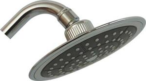 DecHome Soffione Doccia + Snodo Round Abs Cromato 1/2F mm 150