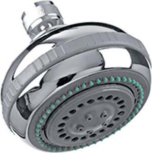 DecHome Soffione Doccia + Snodo 5 Getti Abs Cromato 1/2F mm 90