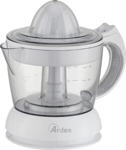 Ardes Spremiagrumi Elettrico Capacit 0.75 Litri Potenza 25 Watt con Coperchio colore Bianco - ARSPRE02