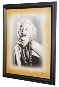 Quadro in legno con stampa fotografica Marilyn Monroe