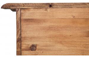 Credenza Country in legno massello di tiglio finitura naturale L202xPR45xH103 cm. Made in Italy