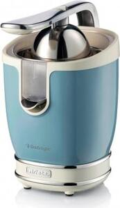 Ariete Spremiagrumi Elettrico con Leva Doppio cono e Beccucio salvagoccia 85 Watt colore Azzurro - 00C041305AR0 Linea Vintage