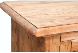Credenza Country in legno massello di tiglio finitura naturale L135xPR45xH92 cm. Made in Italy
