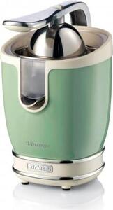 Ariete Spremiagrumi Elettrico con Leva Doppio cono e Beccucio salvagoccia 85 Watt colore Verde - 00C041304AR0 Linea Vintage