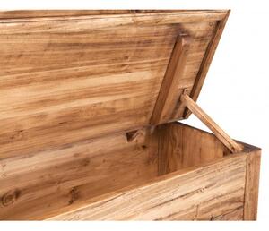 Madia in legno massello di tiglio finitura naturale L115xPR48xH102 cm. Made in Italy