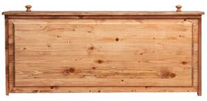 Comò Country in legno massello di tiglio finitura naturale L114xPR49xH99 cm. Made in Italy