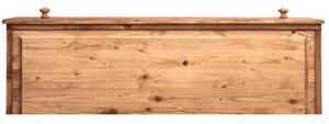 Comò Country in legno massello di tiglio finitura naturale L114xPR49xH99 cm. Made in Italy