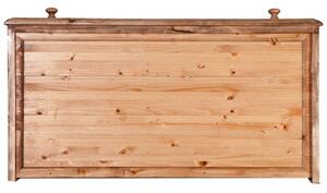 Comò Country in legno massello di tiglio finitura naturale L100xPR48xH85 cm. Made in Italy