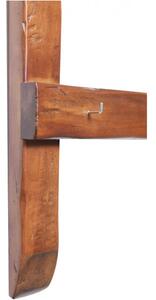 Attaccarame in legno massello di tiglio finitura noce L85xPR14xH103 cm. Made in Italy