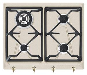 Smeg SRV864AVOGH2 Piano Cottura 4 Fuochi a Gas 60 cm colore Avena