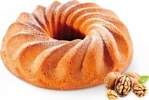 Tescoma Stampo in Silicone per Dolci Ciambella Antiaderente Scanalata 24 cm colore Arancione - Delicia SiliconPRIME