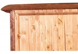 Credenza Country in legno massello di tiglio finitura naturale L180xPR58xH105 cm. Made in Italy