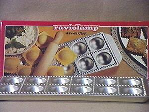 Imperia Stampo per Dolci Ravioli in Alluminio 12 Posti con Mattarello colore Argento - Raviolamp 310