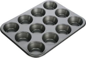 Tescoma Stampo per Dolci Muffin Antiaderente 12 Posti 34 x 26 cm colore Grigio - Delicia