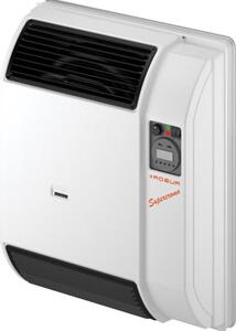 ROBUR Stufa a Gas Metano da Parete / Pavimento Potenza 2.32 kW Ventilato colore Bianco - Supercromo 3002