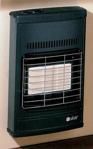 Sicar Stufa a Gas Metano Infrarossi da Parete / Pavimento Potenza 4.2 kW colore Nero - ECO 40