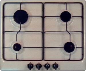 Plados STAR60 UG94 Serie Classica / Moderna Piano Cottura 4 Fuochi a Gas 60 cm colore Avena