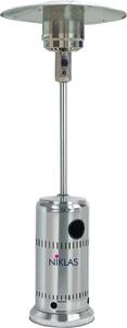 Niklas Stufa a Gas per Bombola GPL da Esterno Infrarossi Fungo Riscaldante 210 cm Potenza 13 kW colore Inox - AA038