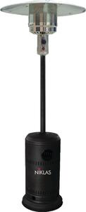 Niklas Stufa a Gas per Bombola GPL da Esterno Infrarossi Fungo Riscaldante 210 cm Potenza 13 kW colore Nero - AA035