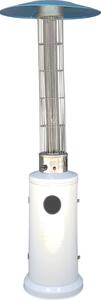 Kasart Stufa a Gas per Bombola GPL da Esterno Infrarossi Fungo Riscaldante Potenza 12,5 kW colore Bianco - EBL-WHITE