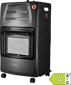 Ardes Stufa a Gas per Bombola GPL Infrarossi Portatile Potenza 4,2 kW Richiudibile con Regolatore colore Nero - AR383F Boxer Flex