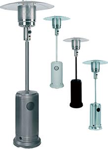DecHome Stufa a Gas per Bombola GPL da Esterno Infrarossi Fungo Riscaldante Potenza 13 kW colore Nero - HSS-A