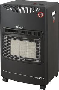 Niklas Stufa a Gas per Bombola GPL Infrarossi Portatile Potenza 4.2 kW colore Nero - NOVA4200