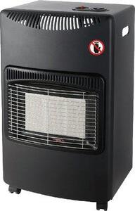 DecHome Stufa a Gas per Bombola GPL Infrarossi Portatile Potenza 4.2 kW colore Nero - 56i102