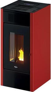 Pegaso Stufa a Pellet 13,7kW Canalizzabile Capacit Serbatoio 23 Kg Volume Riscaldabile 390 m3 Classe A+ 5 Stelle colore Rosso Saba 14 T2 - 7023126
