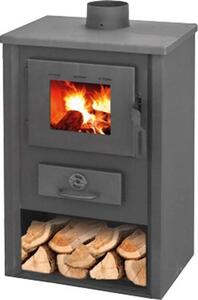 K-Line Stufa a Legna in Acciaio Potenza 9,7 kW Volume 100 m3 colore Antracite - DF035151