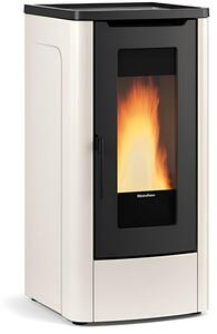 La Nordica-Extraflame Stufa a Pellet Ventilata 10 kW Capacit Serbatoio 27 Kg Volume Riscaldabile 287 m3 colore Avorio - 1287401 DAHIANA 5.0