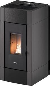 Cadel Stufa a Pellet Canalizzata 8,5 kW Capacit Serbatoio 17 Kg Volume Riscaldabile 238 m3 colore Metallo Antracite - 7025038 CRISTAL Plus 9