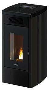Cadel Stufa a Pellet Canalizzata 13,7 kW Capacit Serbatoio 23 Kg Volume Riscaldabile 390 m3 Classe A+ colore Metallo Antracite - 7023125 ATENA Plu