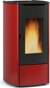 La Nordica-Extraflame Stufa a Pellet Idro Termostufa Ventilata 14,8 kW Capacit Serbatoio 20 kg Volume Riscaldabile 425 m3 colore Bordeaux - 128620