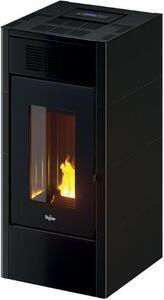 Pegaso Stufa a Pellet Canalizzata 13,7 kW Capacit Serbatoio 23 Kg Volume Riscaldabile 390 m3 con WiFI colore Metallo Antracite - 7023128 Saba 14 T2