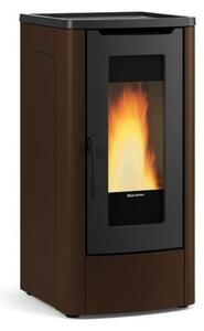 La Nordica-Extraflame Stufa a Pellet Ventilata 10 kW Capacit Serbatoio 27 Kg Volume Riscaldabile 287 m3 colore Bronzo - 1295603 DAHIANA AD
