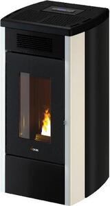 Cadel Stufa a Pellet Ventilata 12 kW Capacit Serbatoio 23 kg Volume Riscaldabile 342 m3 Wi-Fi colore Metallo bianco - 7023113 ATENA Plus 12 T2
