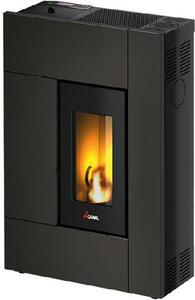 Cadel Stufa a Pellet Ventilata a Camera Stagna 5,1 kW Capacit Serbatoio 12 Kg Volume Riscaldabile 146 m3 colore Metallo Antracite - 7025109 Spirit