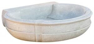 Vasca in marmo bianco L80xPR57xH16 cm