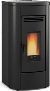 La Nordica-Extraflame Stufa a Pellet Ventilata 8 kW Capacit serbatoio 15 Kg Volume Riscaldabile 230 m colore Nero - Klaudia - 1289901