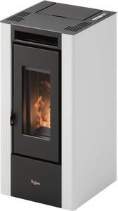 Pegaso Stufa a Pellet Ventilata 5,5 kW Volume Riscaldabile 154 mc Capacit Serbatoio 11 Kg Classe A+ 4 Stelle colore Bianco Elliot 6 - 7025066W