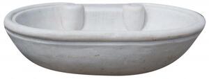 Lavandino in marmo bianco L62xPR46xH18 cm