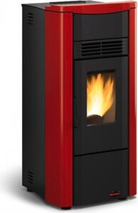 La Nordica-Extraflame Stufa a Pellet Ventilata Senza Canna Fumaria a Vista 7 kW Capacit Serbatoio 15 Kg Volume 201 m3 colore Bordeaux - 1280508 Gi