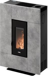 Cadel Stufa a Pellet Ventilata a Camera Stagna 6,9 kW Capacit Serbatoio 12 Kg Volume Riscaldabile 197 m3 colore Pietra Serpetino - 7025083 Grace 7