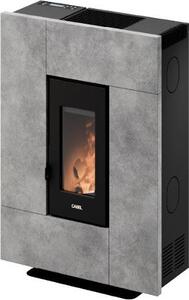 Cadel Stufa a Pellet Ventilata a Camera Stagna 6,9 kW Capacit Serbatoio 12 Kg Volume Riscaldabile 197 m3 colore Pietra Serpetino - 7025077 Grace 7