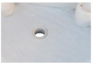 Lavandino in marmo bianco L60xPR50xH13 cm
