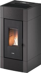 Cadel Stufa a Pellet Ventilata a Camera Stagna 8,5 kW Capacit Serbatoio 17 Kg Volume Riscaldabile 238 m3 colore Metallo Antracite - 7025035 CRISTA