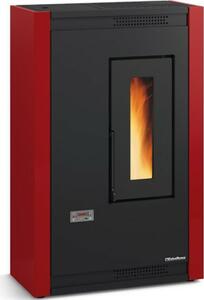 La Nordica-Extraflame Stufa a Pellet Ventilata Slim 5.1 kW Capacit Serbatoio 10 Kg Volume Riscaldabile 146 m3 colore Bordeaux - 1288200 Luisella 5.0