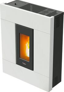 Pegaso Stufa a Pellet Ventilata Slim 7 kW Capacit Serbatoio 10 Kg Volume Riscaldabile 120 m3 colore Bianco - 7019032 Tabla 7